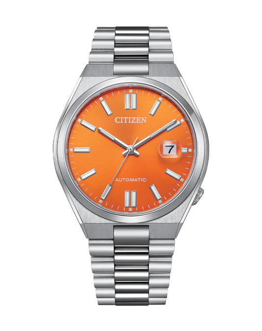Citizen Tsuyosa Stainless Steel Orange Dial Automatic NJ0151-88Z Men's Watch